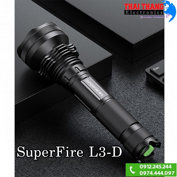 Đèn pin siêu sáng SuperFire L3-D