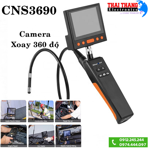 CAMERA NỘI SOI XOAY 360 ĐỘ FULL HD TTI CNS3690