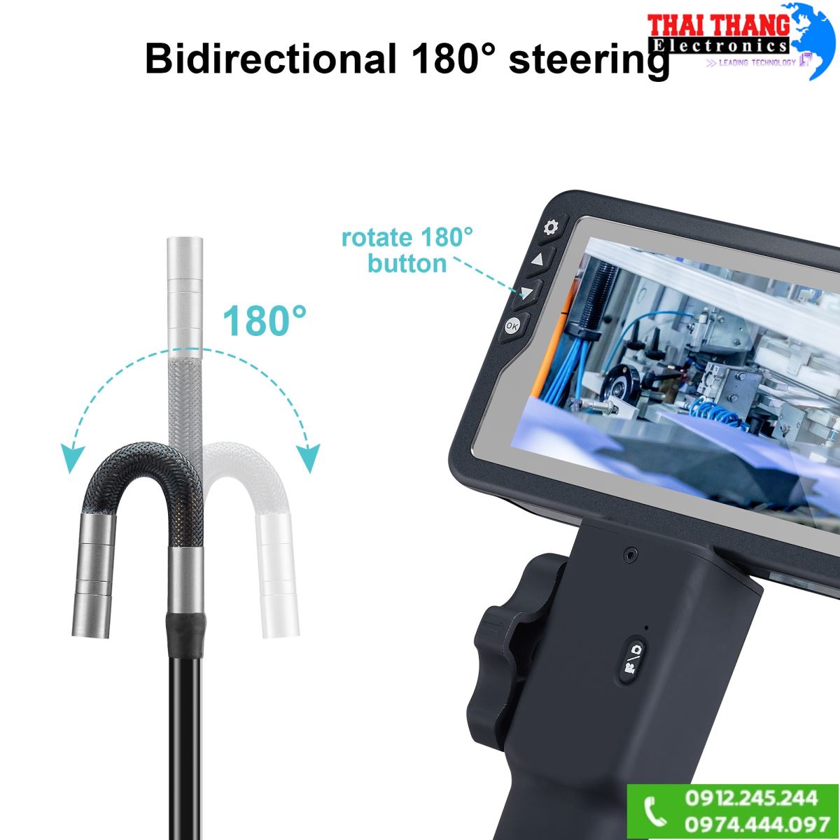 Camera nội soi wifi camera xoay 180 độ TTI CNS3008
