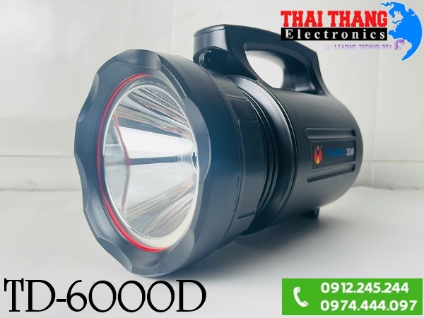Đèn pin sạc siêu sáng TD-6000D 30W