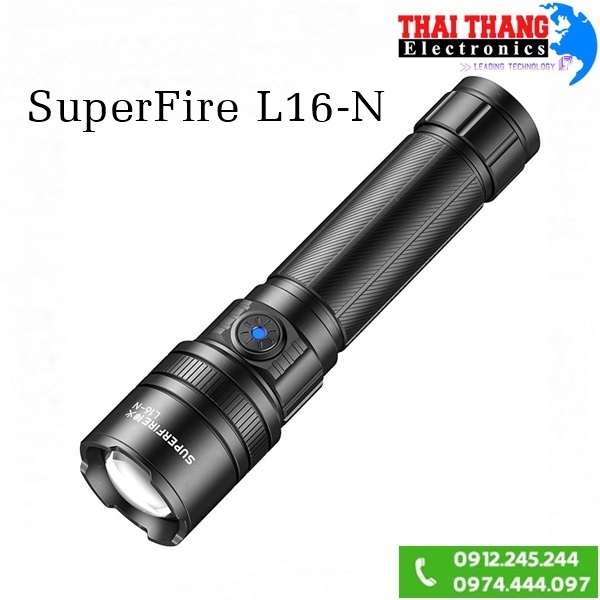 Đèn pin có zoom siêu sáng SuperFire L16-N