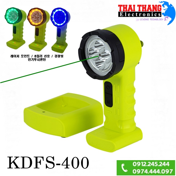 Đèn pin lính cứu hoả chuyên nghiệp KDFS-400 KOREA