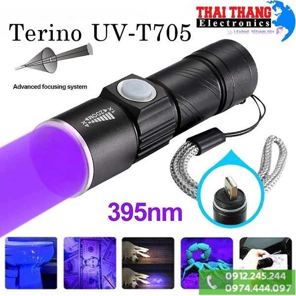 ĐÈN PIN UV TERINO UV T705 395NM