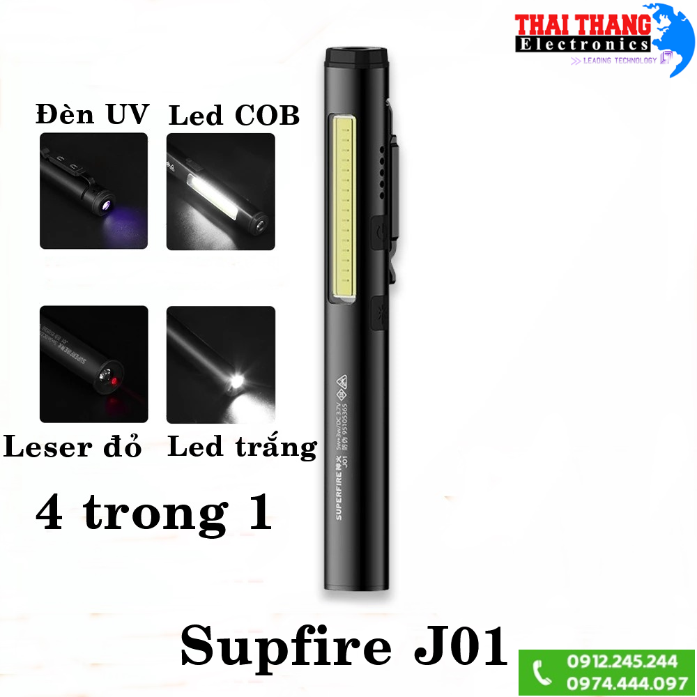 Đèn pin Supfire J01 4 trong 1
