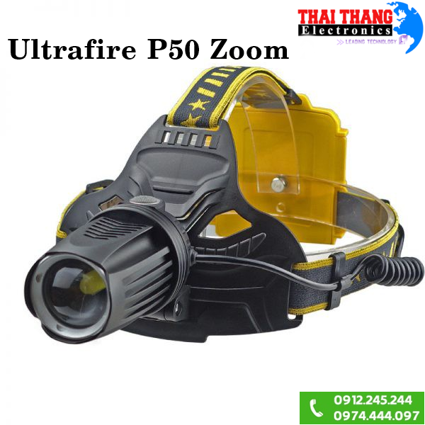 Đèn Pin Led đội đầu Ultra fire P50 Zoom