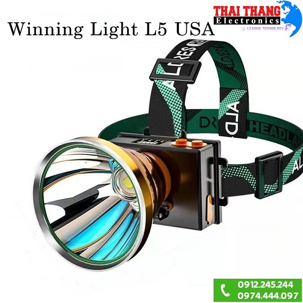 ĐÈN PIN LED ĐỘI ĐẦU 30W WINNING LIGHT L5