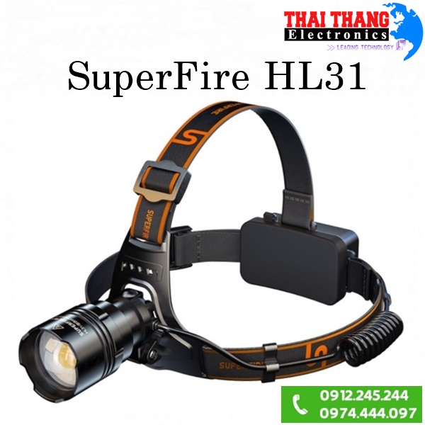 Đèn Pin Đội Đầu Siêu Sáng Superfire HL31
