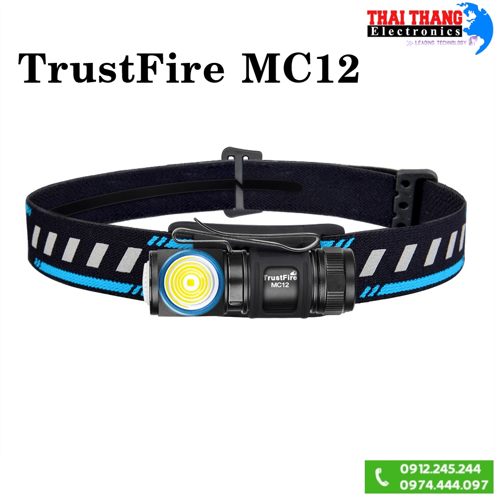 Đèn pin đeo đầu TrustFire MC12 1000lumen