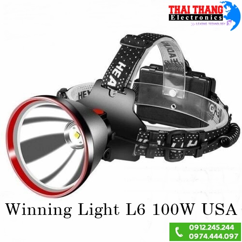 ĐÈN PIN ĐỘI ĐẦU LED 100W WINNING LIGHT L6 USA