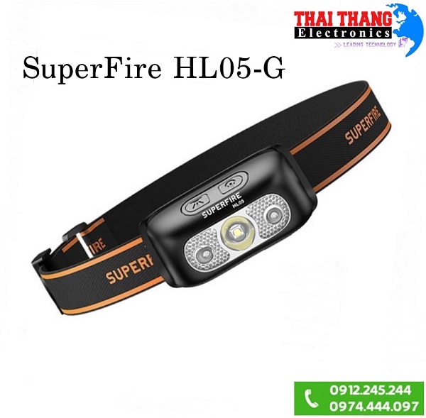 Đèn Pin Đeo Đầu Nhỏ Gọn SuperFire HL05-G