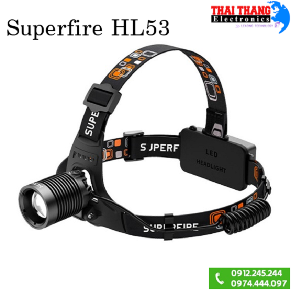 Đèn Pin SuperFire HL53 P50 15W 650LM