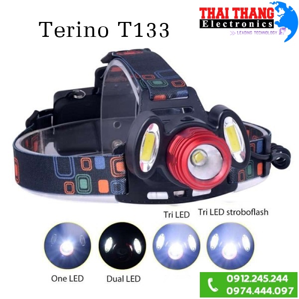 ĐÈN PIN ĐỘI ĐẦU CÓ ZOOM SIÊU SÁNG TERINO T133