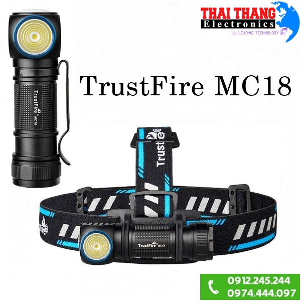 Đèn Pin Đa Năng Cầm Tay,Đội Đầu Trustfire MC18