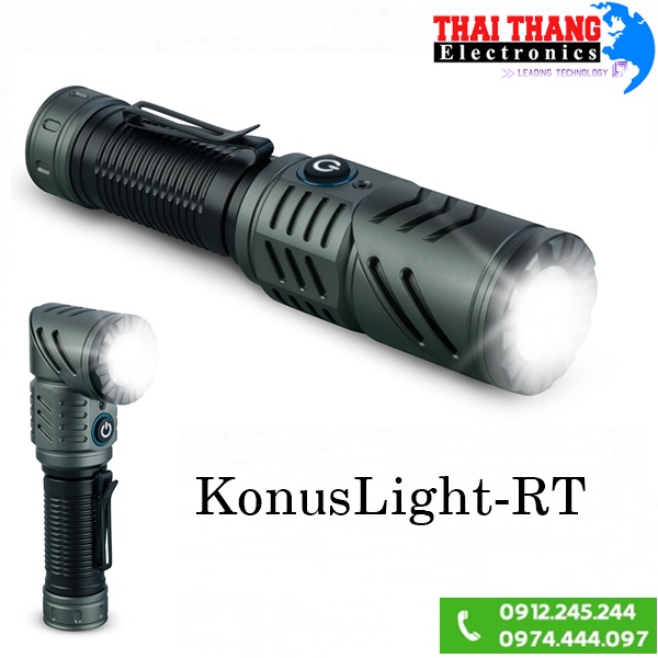 Đèn pin quân đội Ý 2500 lumens KONUSLIGHT-RT