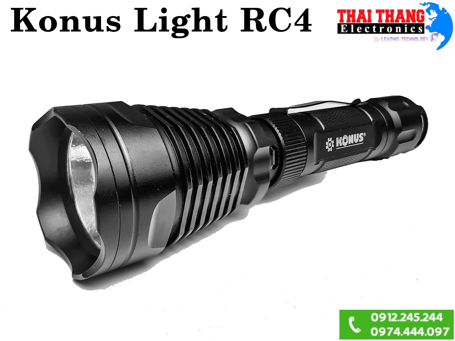 Đèn pin siêu sáng Konus Light RC4