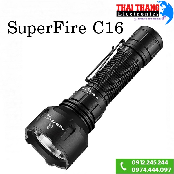 Đèn pin mini Siêu Sáng Superfire C16