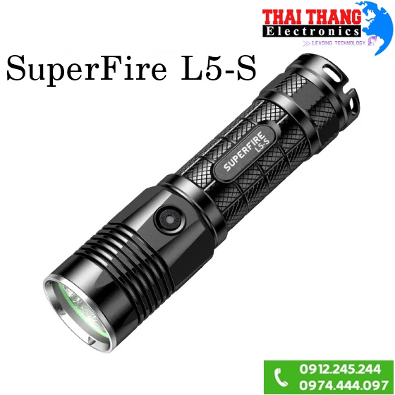 Đèn pin siêu sáng chính hãng SuperFire L5-S