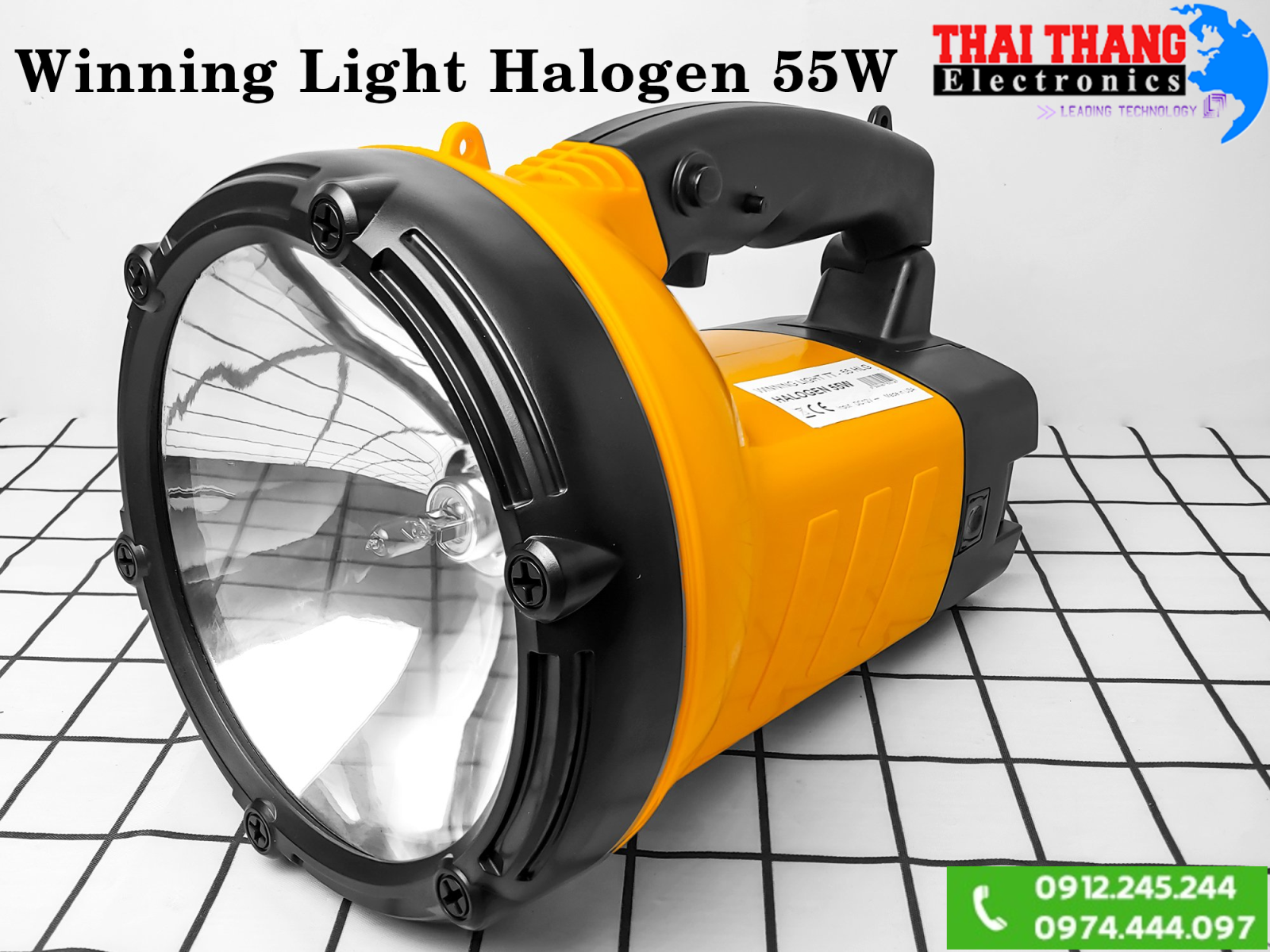 Đèn pin Xenon HID Halogen 55W siêu sáng