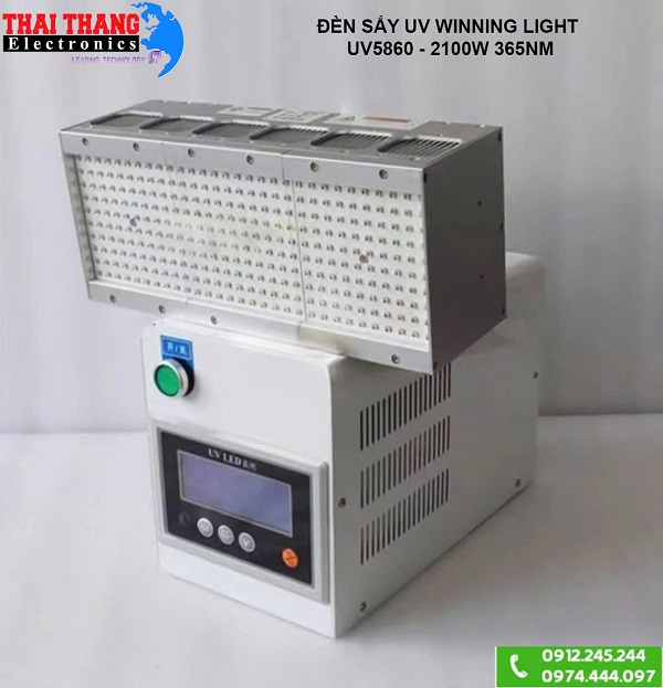 ĐÈN SẤY UV CÔNG NGHIỆP CÔNG SUẤT LỚN WINNING LIGHT UV5860 -2100w,365nm chuyên lắp dây chuyền sản xuất