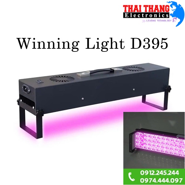 Đèn tia UV dùng cho công nghiệp WINNING LIGHT D395-UV New (395nm, 200W, sấy keo UV, mực UV) Hàng chính hãng