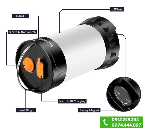 Đèn pin du lịch Supfire T1