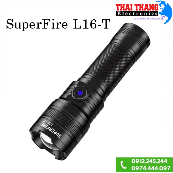 Đèn pin có Zoom siêu sáng Superfire L16-T