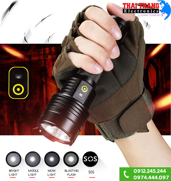 Đèn pin Supfire D12 chống nước