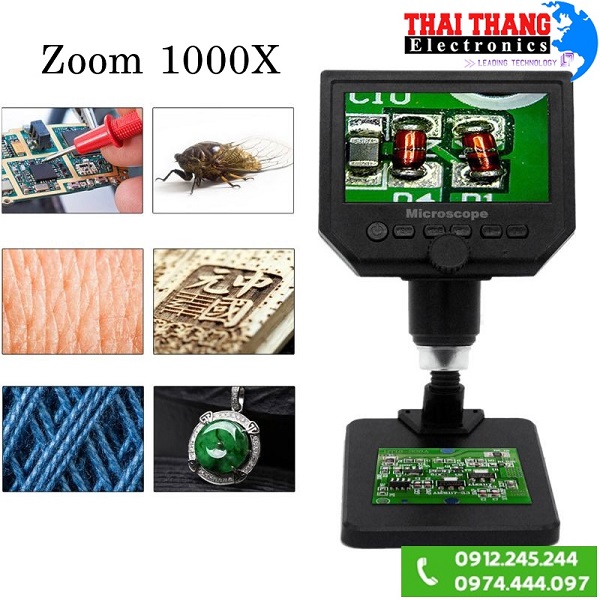 KÍNH HIỂN VI ĐIỆN TỬ CÓ MÀN HÌNH JAPAN ZOOM 1000X