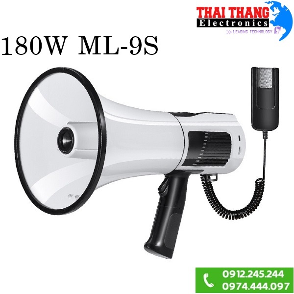LOA PHÁT THANH CẦM TAY CÔNG SUẤT CAO 180W ML9S