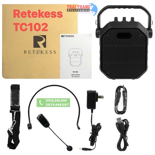 Loa hướng dẫn viên không dây, máy trợ giảng không dây Retekess TC102