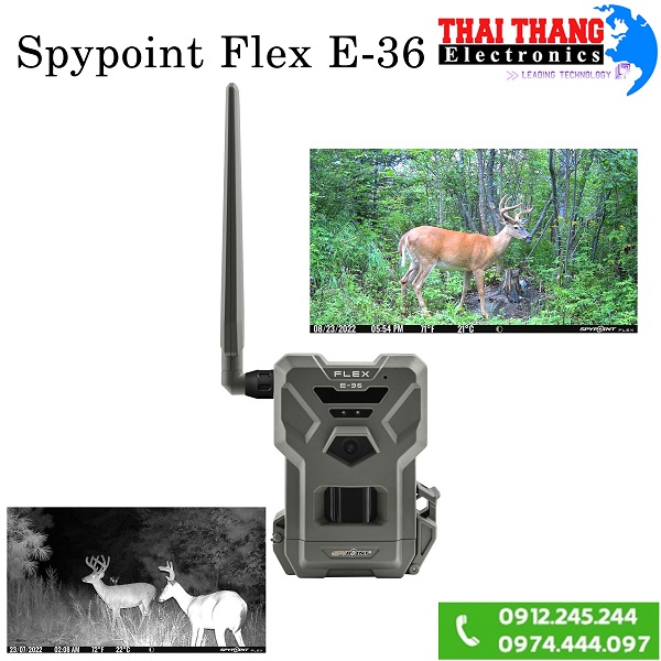 Máy bẫy ảnh SPYPOINT FLEX E-36 không dây 4G LTE