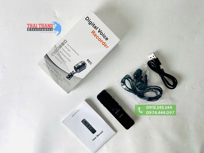 Máy Ghi Âm Mini TTI KOREA RC1150 – Thiết Kế Nhỏ Gọn, Âm Thanh Siêu Nét, Micro Siêu Nhạy