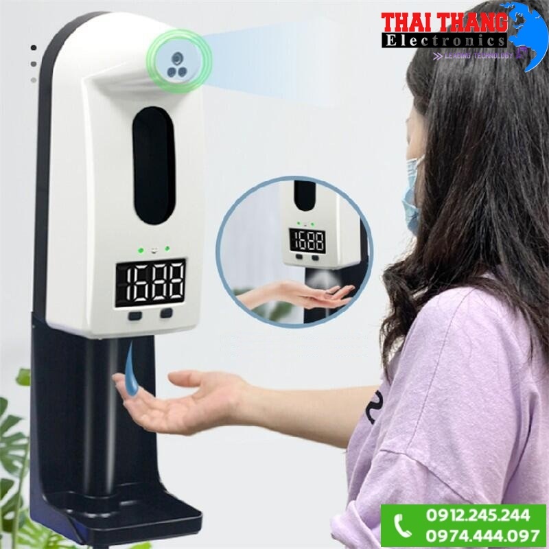 MÁY ĐO THÂN NHIỆT TỰ ĐỘNG XỊT KHUẨN V18-PRO
