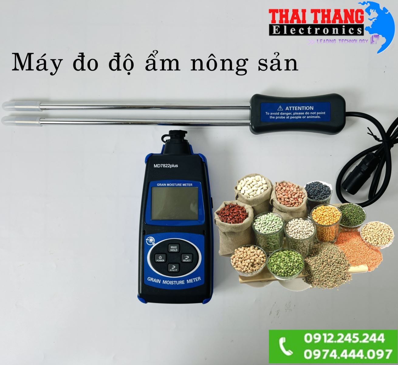 Máy đo độ ẩm ngũ cốc, nông sản MD7822