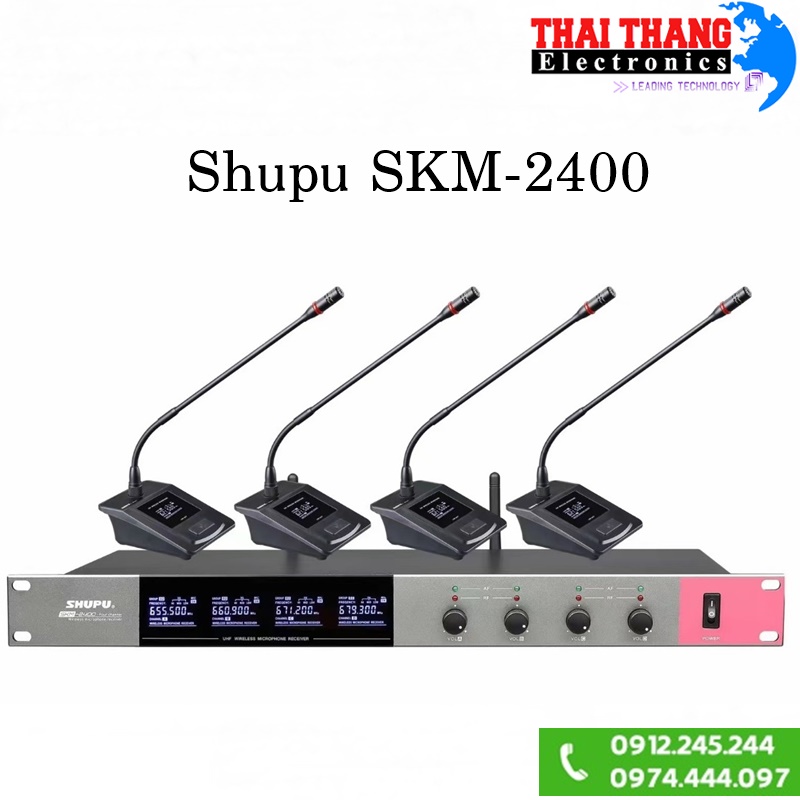 MICRO HỘI NGHỊ CỔ NGỖNG KHÔNG DÂY SHUPU SKM-2400