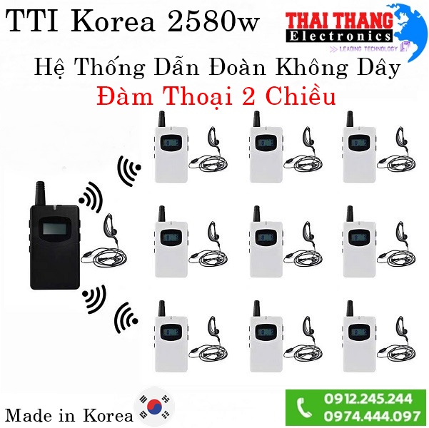 Micro dẫn đoàn TTI Korea 2580w nghe, nói 2 chiều