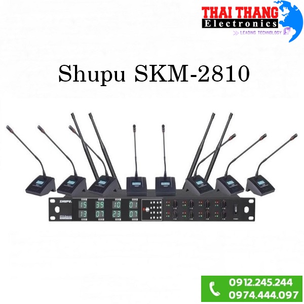 MICRO CỔ NGỖNG KHÔNG DÂY 8 Mic SHUPU SKM2810