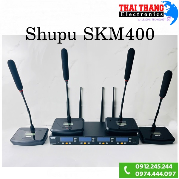 MICRO HỘI NGHỊ KHÔNG DÂY 4 míc SHUPU SKM400