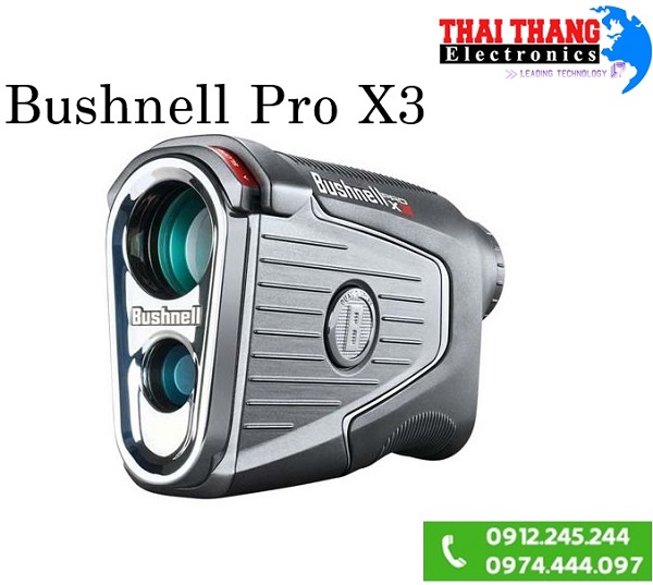 Ống nhòm đo khoảng cách chơi Golf Bushnell Pro X3