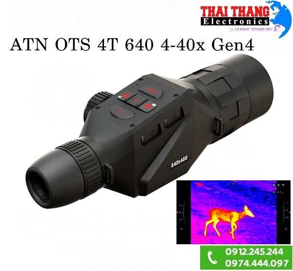 Ống nhòm nhiệt GEN4 3300m ATN OTS 4T 640 4-40x