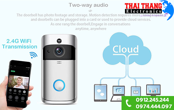 Chuông cửa thông minh kết nối điện thoại VDPWF130