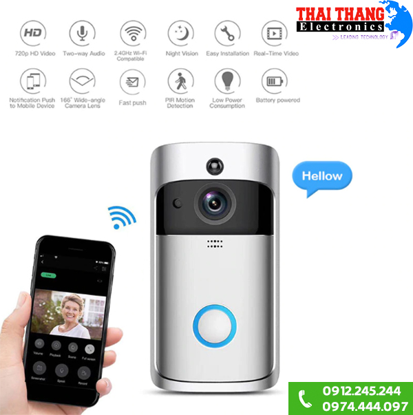 Chuông cửa thông minh kết nối điện thoại VDPWF130