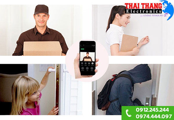 Chuông cửa thông minh tích hợp camera không dây CCTMV7