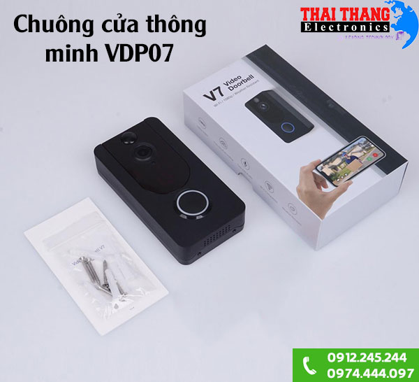 Chuông cửa thông minh tích hợp camera không dây CCTMV7