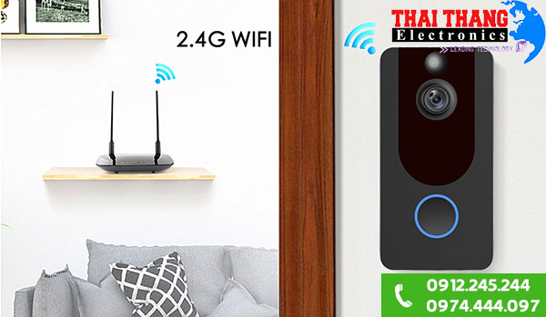 Chuông cửa thông minh tích hợp camera không dây CCTMV7