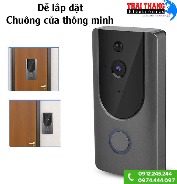 Chuông cửa thông minh tích hợp camera không dây CCTMV7