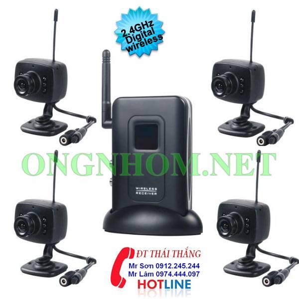 Bộ Camera không dây siêu nhỏ 4 mắt