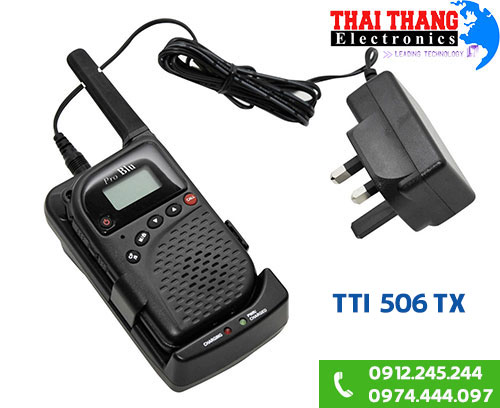 Máy bộ đàm Hàn Quốc TTI PRM-507BT kèm tai nghe Bluetooth
