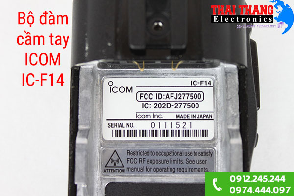 Máy bộ đàm cầm tay Icom IC-F14 VHF
