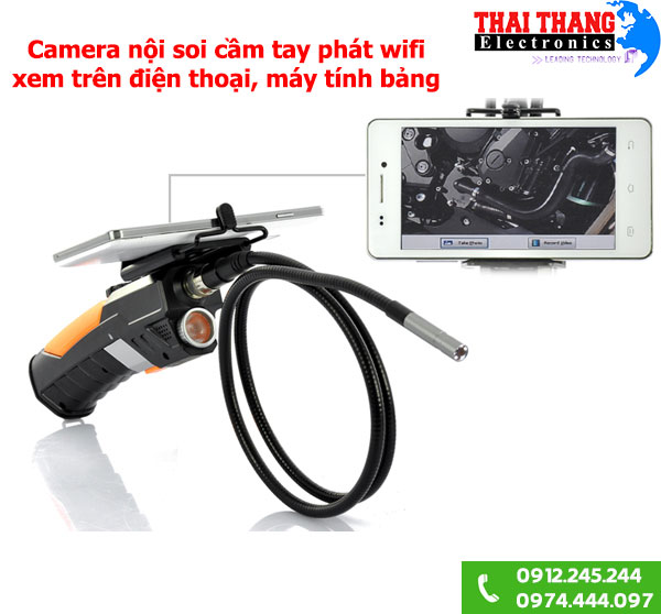 Camera nội soi công nghiệp có wifi kết nối di động